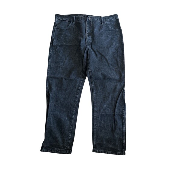 Rustler Men's Jeans Size 42 X 30 Black Straight Leg - Picture 1 of 5